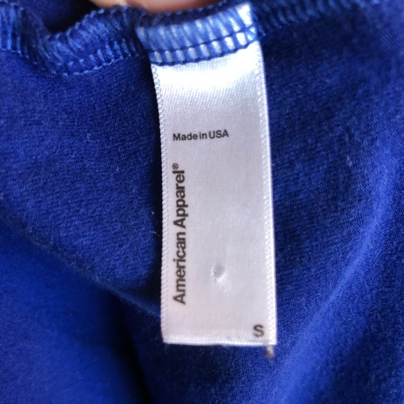 Royal blue American apparel crop top size small - Picture 4 of 4